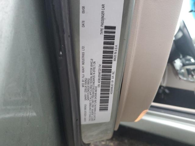 4S3BL626497221741 - 2009 SUBARU LEGACY 2.5I LIMITED GREEN photo 12