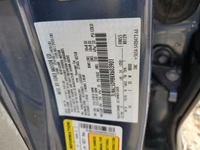 3LN6L5D98KR603901 - 2019 LINCOLN MKZ RESERVE I BLUE photo 12