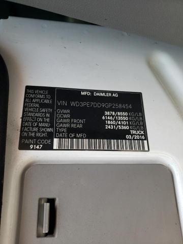 WD3PE7DD9GP258454 - 2016 MERCEDES-BENZ SPRINTER 2500 Սպիտակ լուսանկար 13