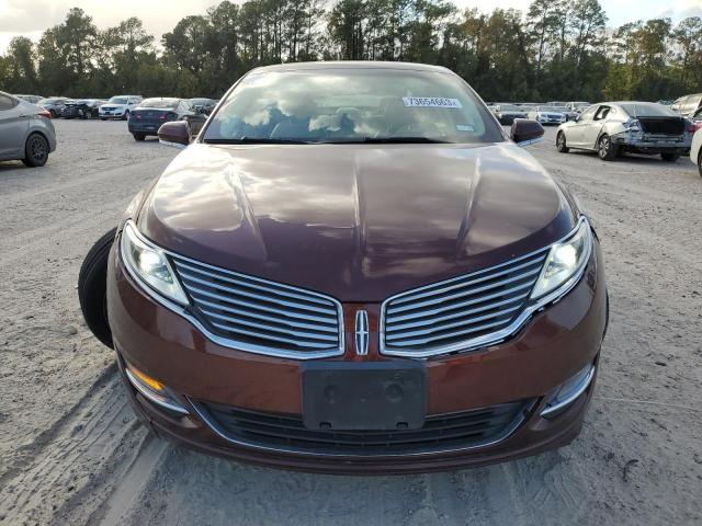 3LN6L2LUXFR601058 - 2015 LINCOLN MKZ HYBRID BURGUNDY photo 5