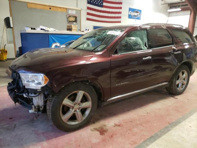 1C4SDJET2CC205103 - 2012 DODGE DURANGO CITADEL BURGUNDY photo 1