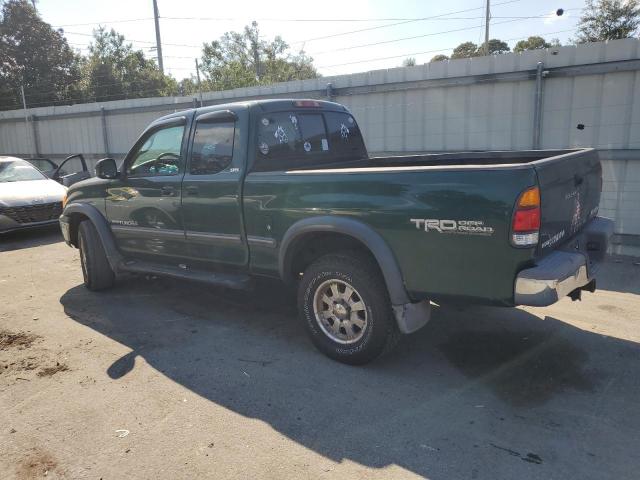 5TBBT44112S288792 - 2002 TOYOTA TUNDRA ACCESS CAB GREEN photo 2