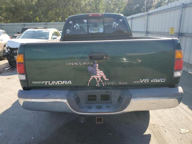 5TBBT44112S288792 - 2002 TOYOTA TUNDRA ACCESS CAB მწვანე ფოტო 6