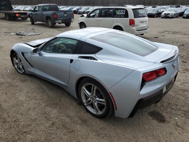 1G1YB2D79H5104798 - 2017 CHEVROLET CORVETTE STINGRAY 1LT SILVER photo 2