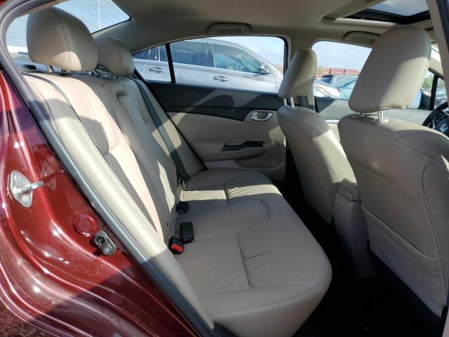 2HGFB2F93FH554211 - 2015 HONDA CIVIC EXL მუქწითელი ფოტო 10