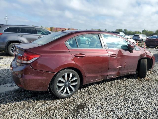 2HGFB2F93FH554211 - 2015 HONDA CIVIC EXL მუქწითელი ფოტო 3