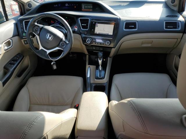 2HGFB2F93FH554211 - 2015 HONDA CIVIC EXL მუქწითელი ფოტო 8