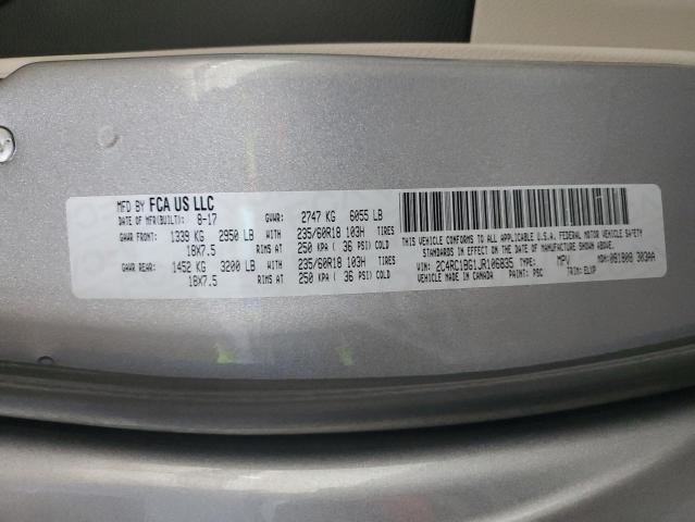 2C4RC1BG1JR106835 - 2018 CHRYSLER PACIFICA TOURING L Gümüş foto 14