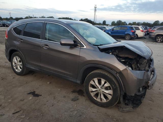 2HKRM4H73EH713439 - 2014 HONDA CR-V EXL GRAY photo 4