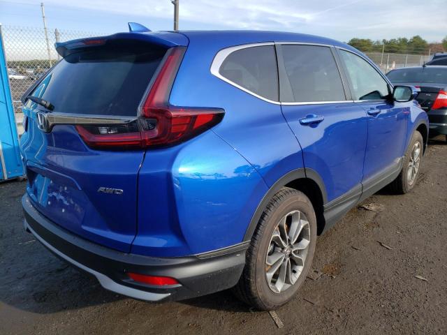 7FARW2H80NE044251 - 2022 HONDA CR-V EXL BLUE photo 3