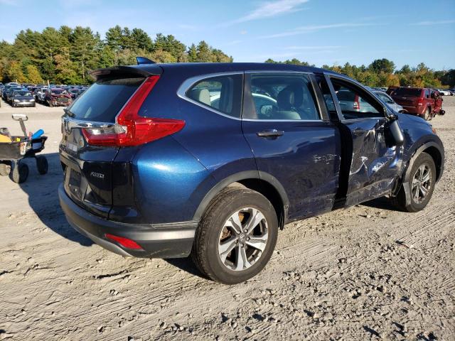 2HKRW6H37KH207188 - 2019 HONDA CR-V LX BLUE photo 3