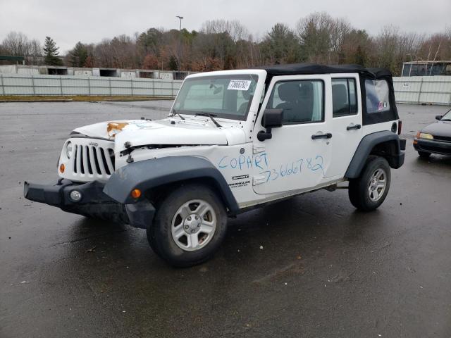 1C4BJWDG2DL669438 - 2013 JEEP WRANGLER U SPORT WHITE photo 1