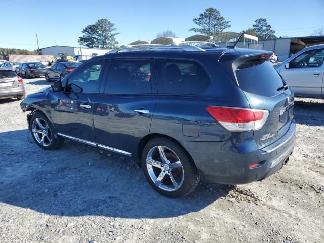 5N1AR2MN7EC603461 - 2014 NISSAN PATHFINDER S BLUE photo 2