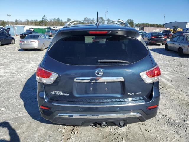 5N1AR2MN7EC603461 - 2014 NISSAN PATHFINDER S BLUE photo 6