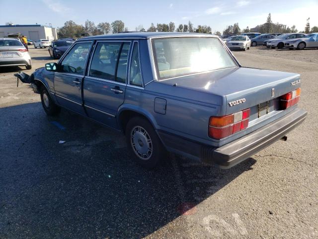 YV1FX8845G2014898 - 1986 VOLVO 740 GLE BLUE photo 2