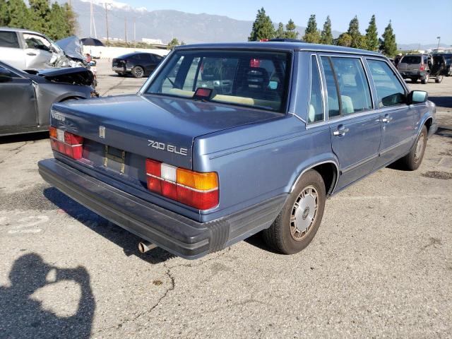 YV1FX8845G2014898 - 1986 VOLVO 740 GLE BLUE photo 3