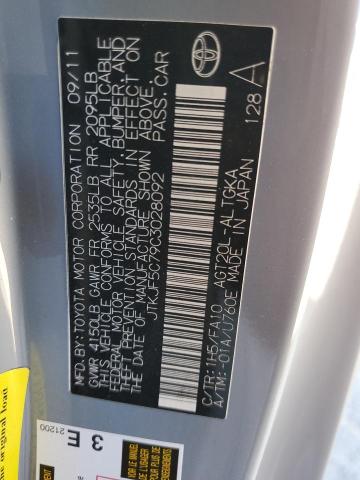 JTKJF5C79C3028092 - 2012 TOYOTA SCION TC Boz foto 10