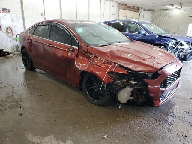 3FA6P0K96ER184066 - 2014 FORD FUSION TITANIUM RED photo 4