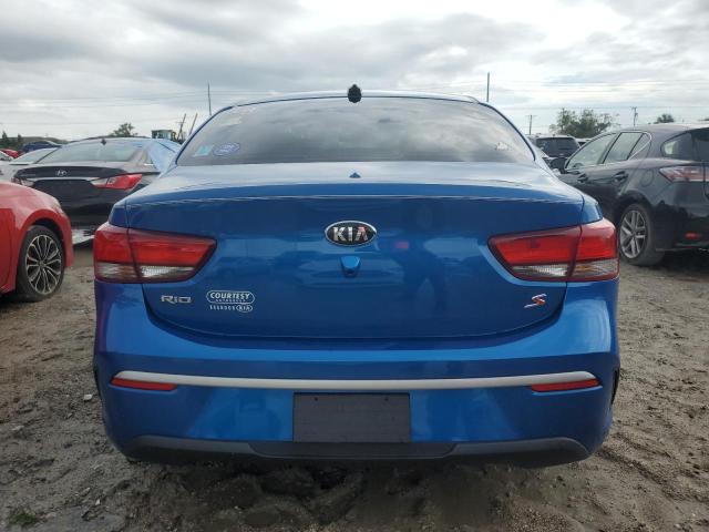 3KPA24AD6ME405378 - 2021 KIA RIO LX BLUE photo 6