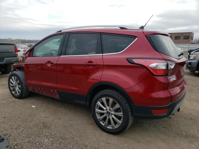 1FMCU9J97JUB81736 - 2018 FORD ESCAPE TITANIUM RED photo 2