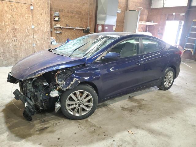 5NPDH4AE4EH486527 - 2014 HYUNDAI ELANTRA SE BLUE photo 1