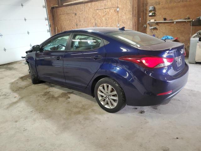 5NPDH4AE4EH486527 - 2014 HYUNDAI ELANTRA SE BLUE photo 2