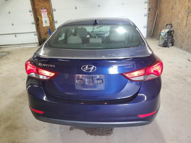 5NPDH4AE4EH486527 - 2014 HYUNDAI ELANTRA SE BLUE photo 6