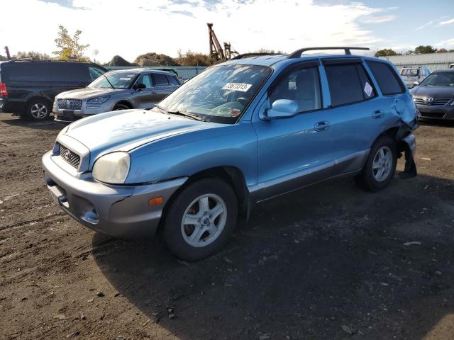 KM8SC13E03U467179 - 2003 HYUNDAI SANTA FE GLS BLUE photo 1