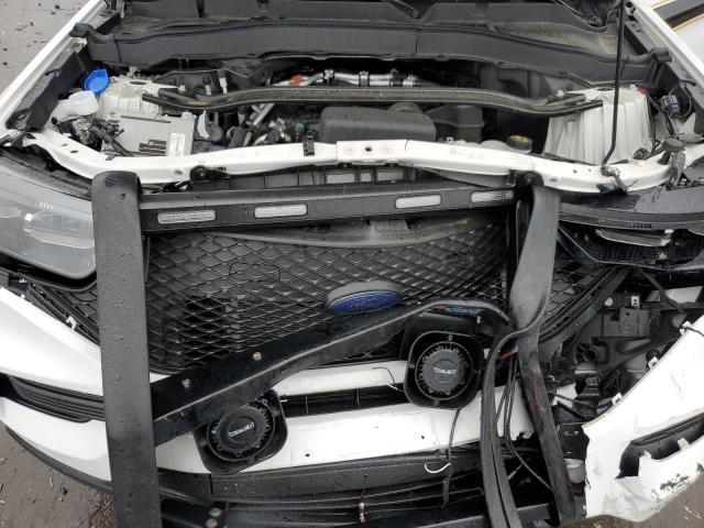 1FM5K8AB9MGC42468 - 2021 FORD EXPLORER POLICE INTERCEPTOR 白色 照片 11