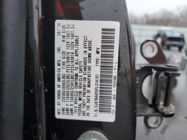 5J8TB4H35FL014191 - 2015 ACURA RDX CHARCOAL photo 13