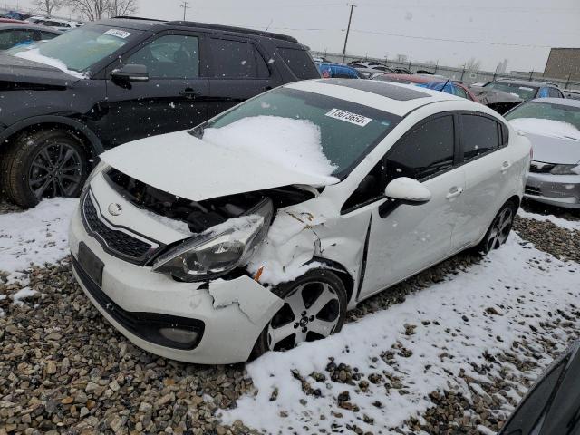 KNADN4A3XD6224072 - 2013 KIA RIO EX WHITE photo 1