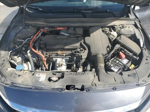 1HGCV3F44KA004786 - 2019 HONDA ACCORD HYBRID EX GRAY photo 11