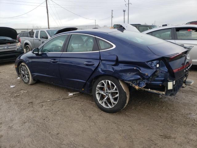 5NPEF4JA2LH014850 - 2020 HYUNDAI SONATA SEL BLUE photo 2