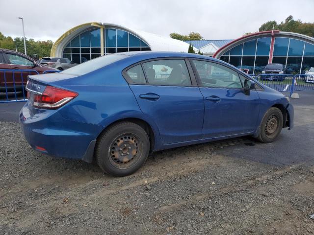 19XFB2F52FE026375 - 2015 HONDA CIVIC LX BLUE photo 3