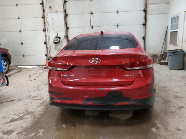 KMHD84LF4HU313036 - 2017 HYUNDAI ELANTRA SE MAROON photo 6