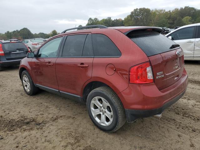 2FMDK4JC1EBA79563 - 2014 FORD EDGE SEL RED photo 2