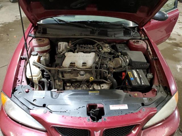 1G2NE52E55M250187 - 2005 PONTIAC GRAND AM SE BURGUNDY photo 11