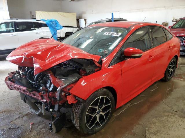 1FADP3F29GL274870 - 2016 FORD FOCUS SE RED photo 1