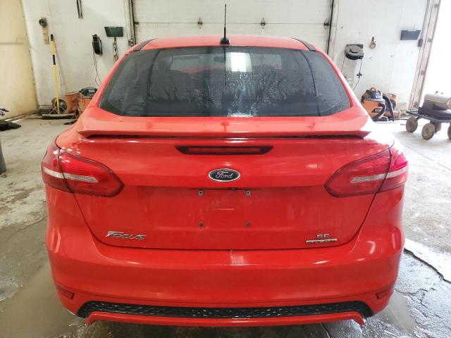 1FADP3F29GL274870 - 2016 FORD FOCUS SE RED photo 6