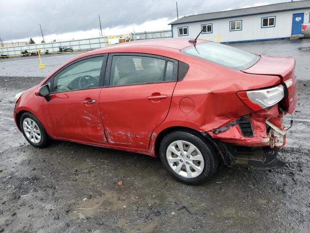 KNADM4A35F6441003 - 2015 KIA RIO LX RED photo 2