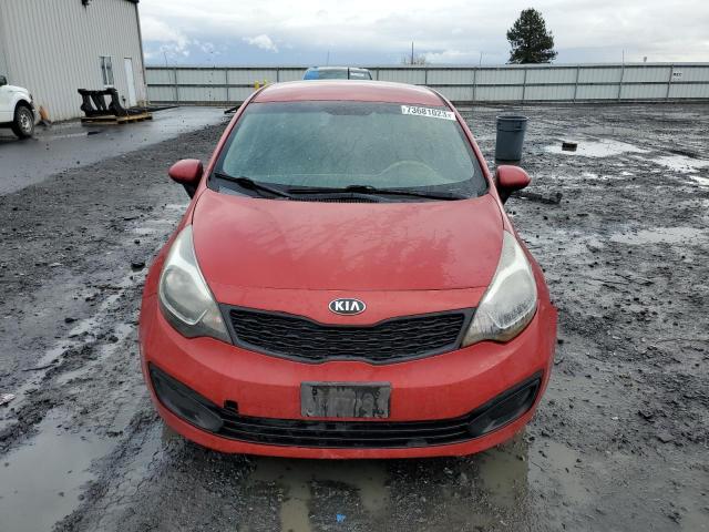 KNADM4A35F6441003 - 2015 KIA RIO LX RED photo 5