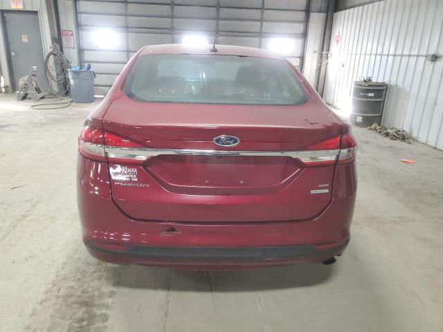 3FA6P0HD5JR143255 - 2018 FORD FUSION SE MAROON photo 6