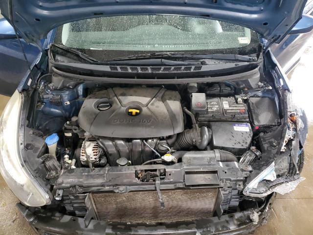 KMHDH4AE9GU586501 - 2016 HYUNDAI ELANTRA SE BLUE photo 11