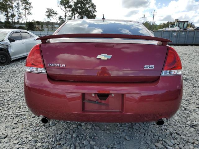 2G1WD58C369272284 - 2006 CHEVROLET IMPALA SUPER SPORT RED photo 6