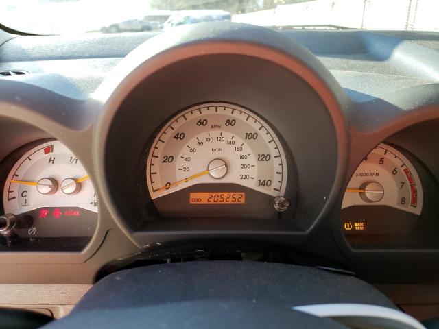 JTKDE167780227509 - 2008 TOYOTA SCION TC შავი ფოტო 9