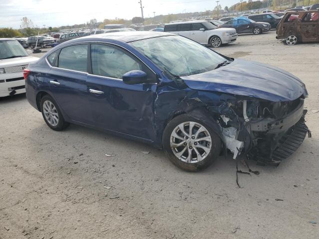 3N1AB7AP7KY274665 - 2019 NISSAN SENTRA S BLUE photo 4