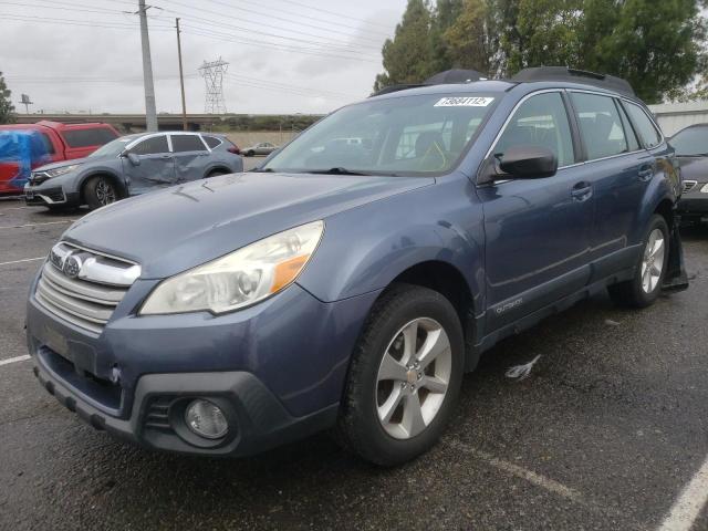 4S4BRBACXE3300083 - 2014 SUBARU OUTBACK 2.5I BLUE photo 1