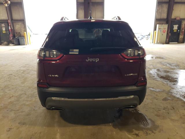 1C4PJMDX3KD435987 - 2019 JEEP CHEROKEE LIMITED BURGUNDY photo 6