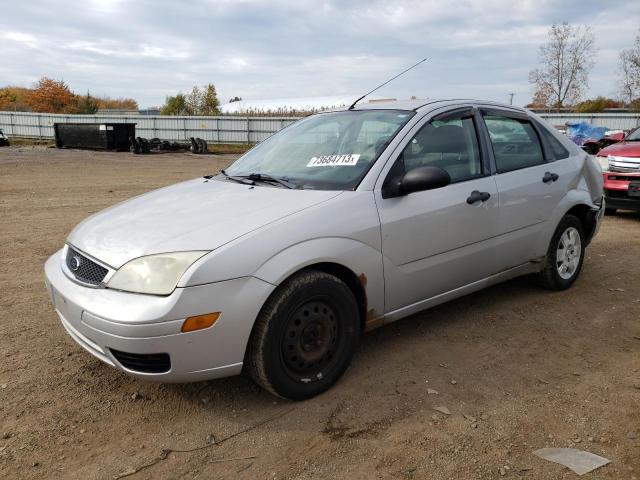 1FAHP34N47W365476 - 2007 FORD FOCUS ZX4 SILVER photo 1