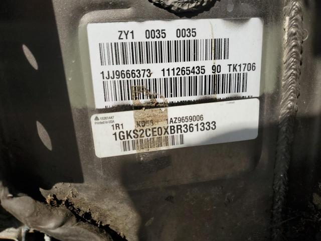 1GKS2CE0XBR361333 - 2011 GMC YUKON SLT GOLD photo 12